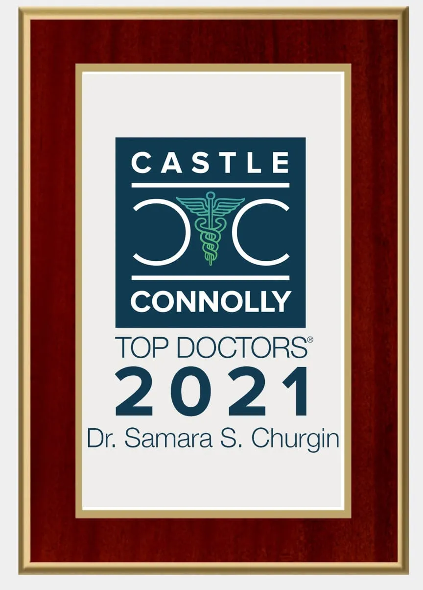 Award and affiliation badge from Dr. Churgin’s original website