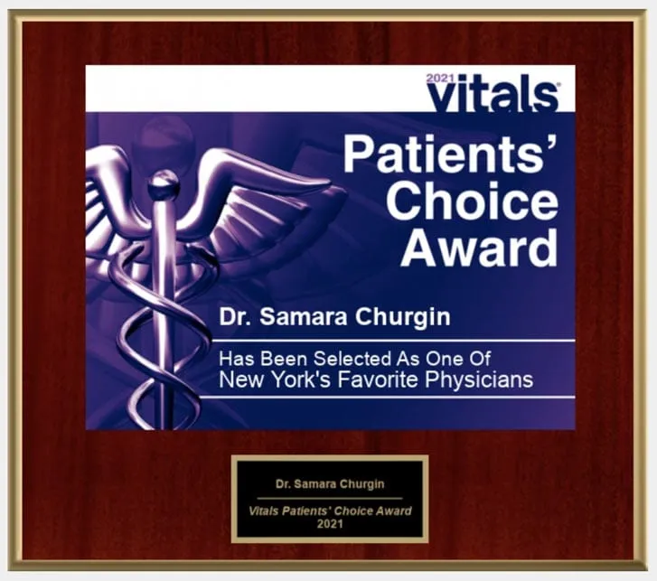 Award and affiliation badge from Dr. Churgin’s original website