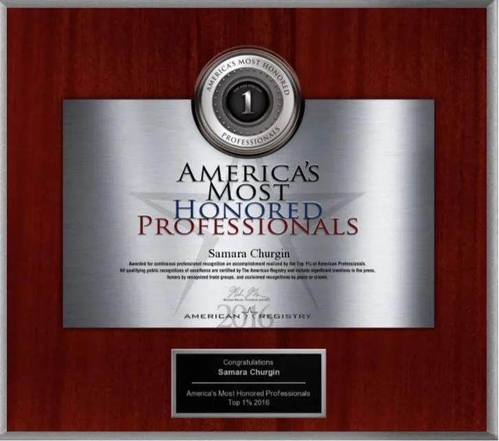 Award and affiliation badge from Dr. Churgin’s original website