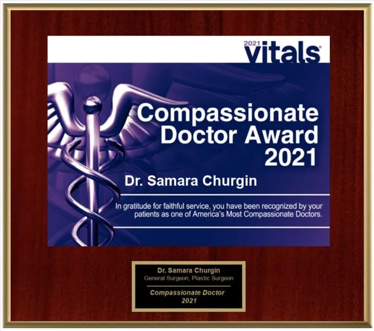 Award and affiliation badge from Dr. Churgin’s original website