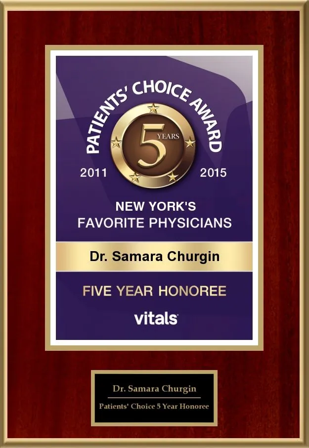 Award and affiliation badge from Dr. Churgin’s original website