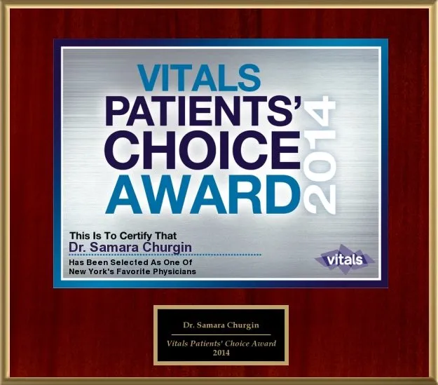 Award and affiliation badge from Dr. Churgin’s original website