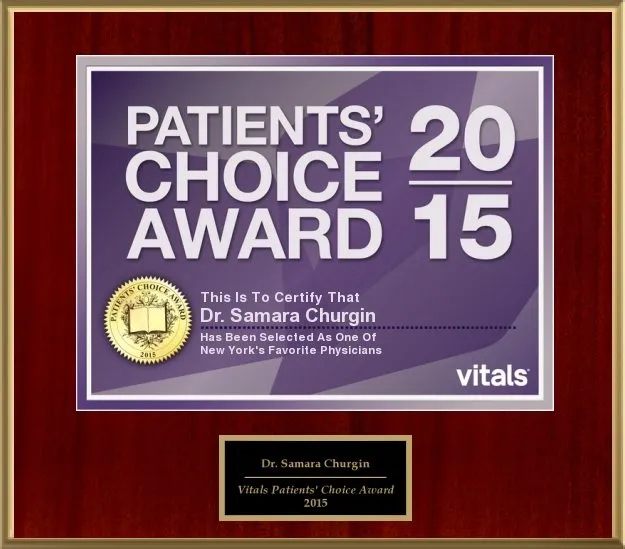 Award and affiliation badge from Dr. Churgin’s original website