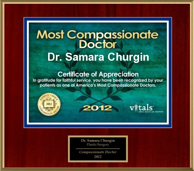 Award and affiliation badge from Dr. Churgin’s original website