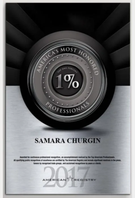 Award and affiliation badge from Dr. Churgin’s original website
