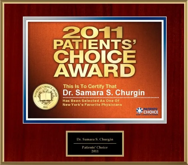 Award and affiliation badge from Dr. Churgin’s original website