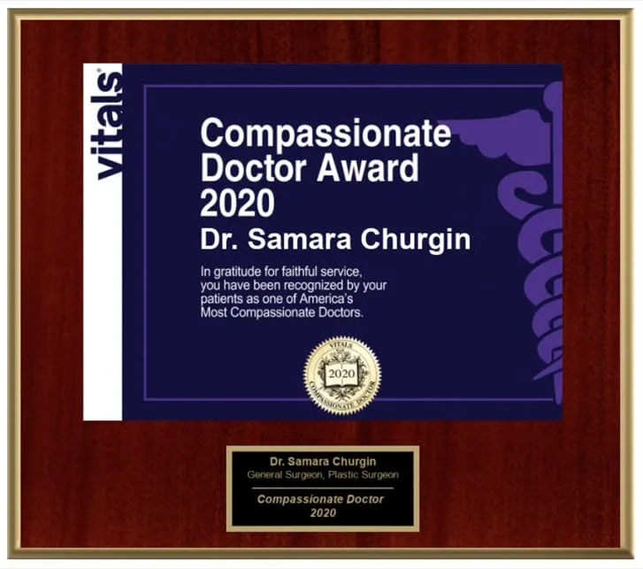 Award and affiliation badge from Dr. Churgin’s original website