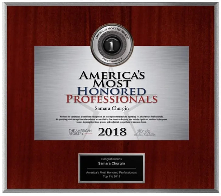 Award and affiliation badge from Dr. Churgin’s original website